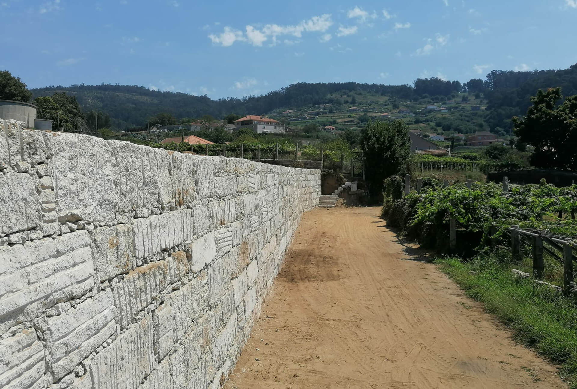Muros de contención, estructuras y saneamientos en Pontevedra